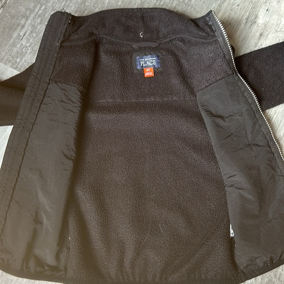 The Childrens Place Lightweight Zip Up Jacket Toddler Size 4T Color Black - Picture 8 of 13